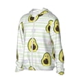thumbnail image 3 of Goofa Avocado of a Hear Printed Women's UPF 50+ Sun Protection Hoodie Jacket Lightweight Long Sleeve Sun Shirt for Women with Pocket Hiking Outdoor-Small, 3 of 9