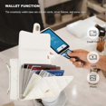 thumbnail image 3 of for Samsung Galaxy Z Flip 6 Accordion Crossbody Wallet Case, 8 Card Slots, RFID Blocking, and Adjustable Strap, Soft PU Leather Protective buckle Case, 3 of 5