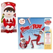 The Elf On The Shelf Bundle - 2pcs -The Elf on the Shelf Girl Plushee Pal - Light and Elves At Play Kit