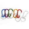 Camping Multicolor Metal Keychain Pouch Holder Carabiners 6 Pieces