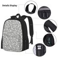 thumbnail image 3 of Disketp Dice Cubes Mochila Estampada de Gran Capacidad con Lonchera y Estuche, Set de 3 Piezas para Estudiantes, 3 of 7