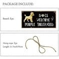 thumbnail image 4 of Dogs Welcome People Tolerated Decorative Wood Sign Home Decor Wood Sign Plaque Hanging Wall Art Wood Board Door Sign for Dog Lover Yard Home Front Door Patio Decoration, 4 of 9
