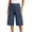Navy, variant on Women's High Waist Wide Leg Cargo Cropped Pants with Pockets, Casual Loose Trousers for Work or Leisure, Durable and Functional,Navy S