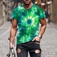 thumbnail image 2 of DIOAZUD Tie Dye T Shirts for Men Loose Fit Casual Crewneck Shirt Big and Tall Fashion Printed Tees Beach Vacation Tee, 2 of 6