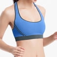 thumbnail image 2 of Fsqjgq Sports Bras for Women Underwear Without Underwire Comfortable Bustiers Top Non Wired Soft Bra Sleep Nursing Sports Bralette In Many Colours Anti Sagging Full Figure Bras Dark Blue M, 2 of 5