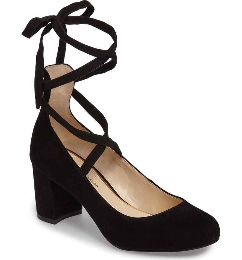 jessica simpson black suede pumps