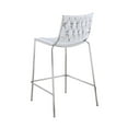 thumbnail image 6 of Milan Trevor Stackable Weave Back Counter Stool in White (Set of 2), 6 of 8