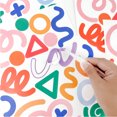 thumbnail image 6 of 200 Pcs Wall Stickers Irregular Geometric Lines Decals Colorful Vinyl Peel and Stick for Living Room Bedroom Boys Girls Playroom Decor, 6 of 6