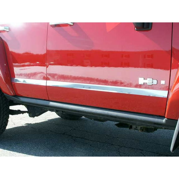 Stainless Steel Molding Insert 4Pc Fits 2006-2009 Hummer H3 HV46304 QAA