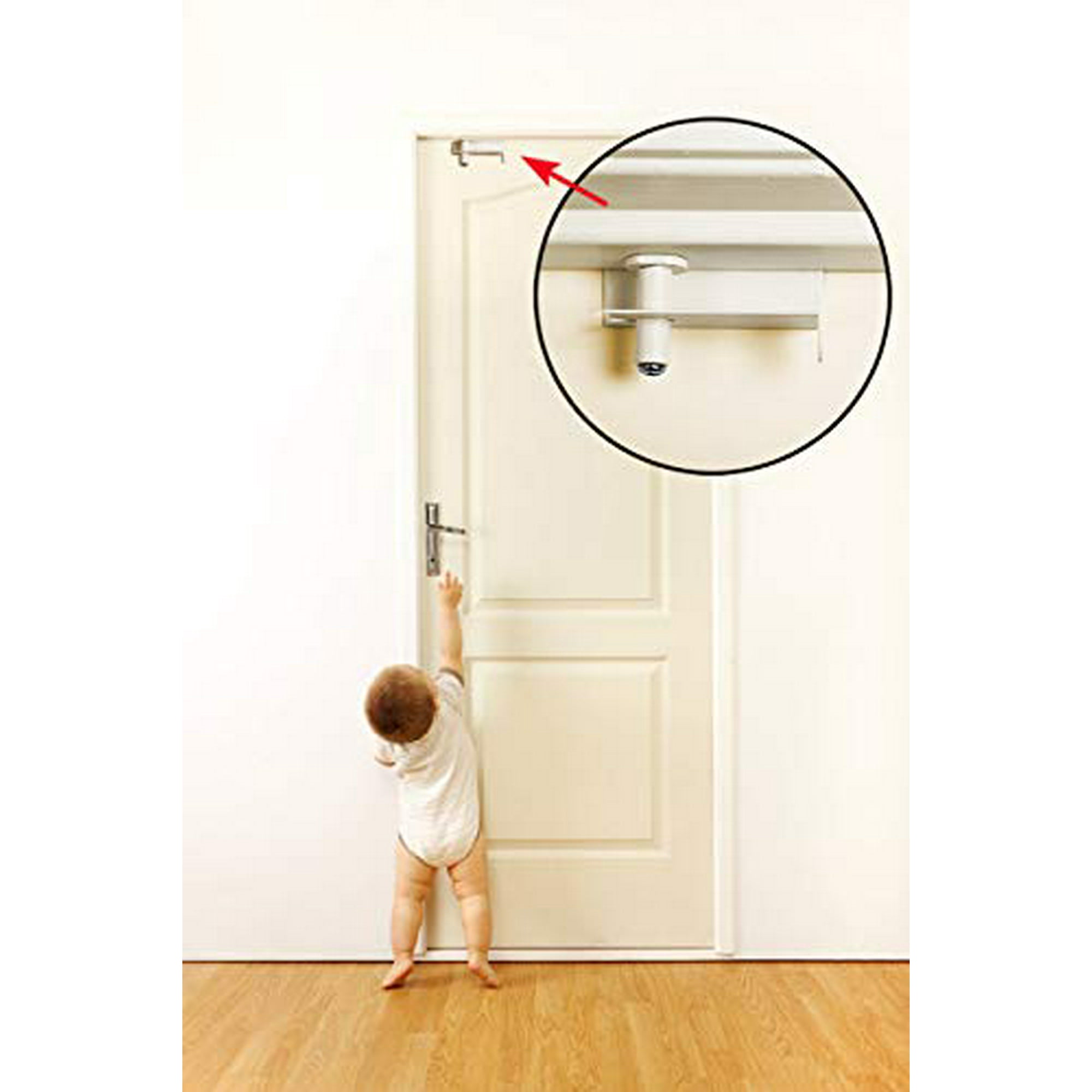 3 Pack GlideLok Child Safety Door Top Lock Made of Durable Metal No