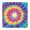 Rainbow Tie Dye, variant on Colorful Rainbow Tie Dye Spiral Pattern Square Fitted Tablecloth with Elastic Edge,Square Table Cover,Washable Elastic Table Cover for Home Kitchen Party Decor 34"x34"