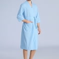 thumbnail image 6 of IYTR Mens Winter Warm Nightgown Couple Bathrobe Men And Women And Winter Bathrobes Sky Blue XL, 6 of 7