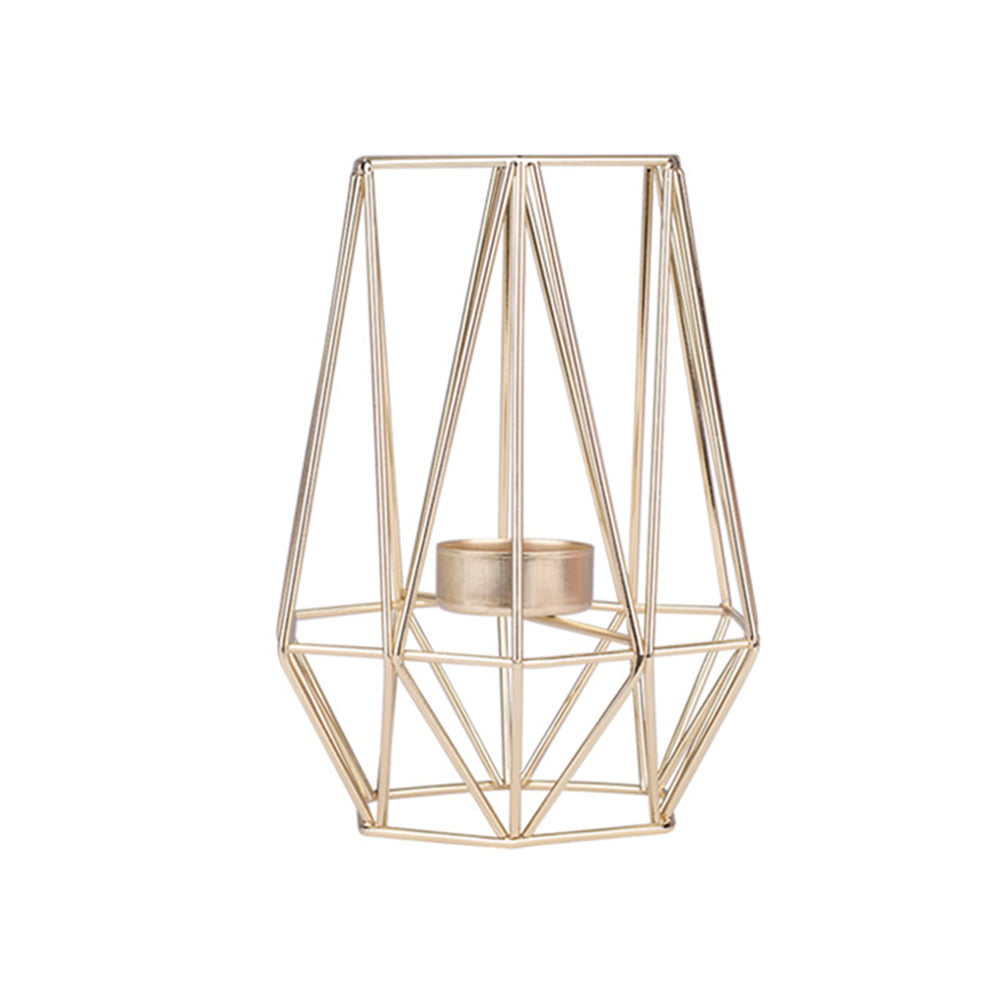 Details about   Geometric Shape Tea Light Candle Holder Metal Home Wedding Party Room Decoration 
