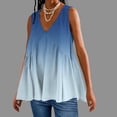 thumbnail image 2 of Women Patchwork Tank Top Flowy Sleeveless Vest Shirt Dress Casual Pleated Tanks Summer Camisole, 2 of 5