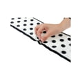 thumbnail image 4 of INSPIRE CHIC Women Fashion Printed Skinny Long Scarves, Satin Silky Black White Neckerchief Ribbon Headband 57.1x5.1" Polka Dots, 4 of 6