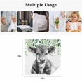 thumbnail image 5 of Grey Cow Cloth Napkins, Weeping Green Leaves Elegant Farmhouse Washable and Reusable Dinner Napkins Set of 8, Table Napkin for Kitchen Party Birthday Wedding Hotel Housewarming 20"x20", 5 of 9