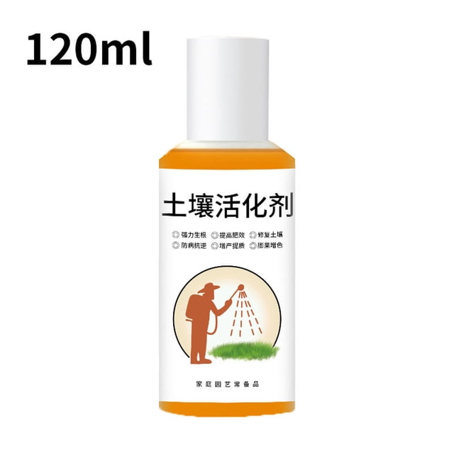 Soil Activator for Plant Growth, Nutrient Optimization, Root System Support, Photosynthesis Enhancement, 100ML/120ML for Healthier Plants, Faster Growth, and Improved Fruit Taste