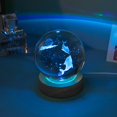 thumbnail image 3 of EIMELI 3d Glowing Crystal Ball Night Light Ornament Creative Coloful Night Scene Lamp With Base For Home Decor Gift, 3 of 9