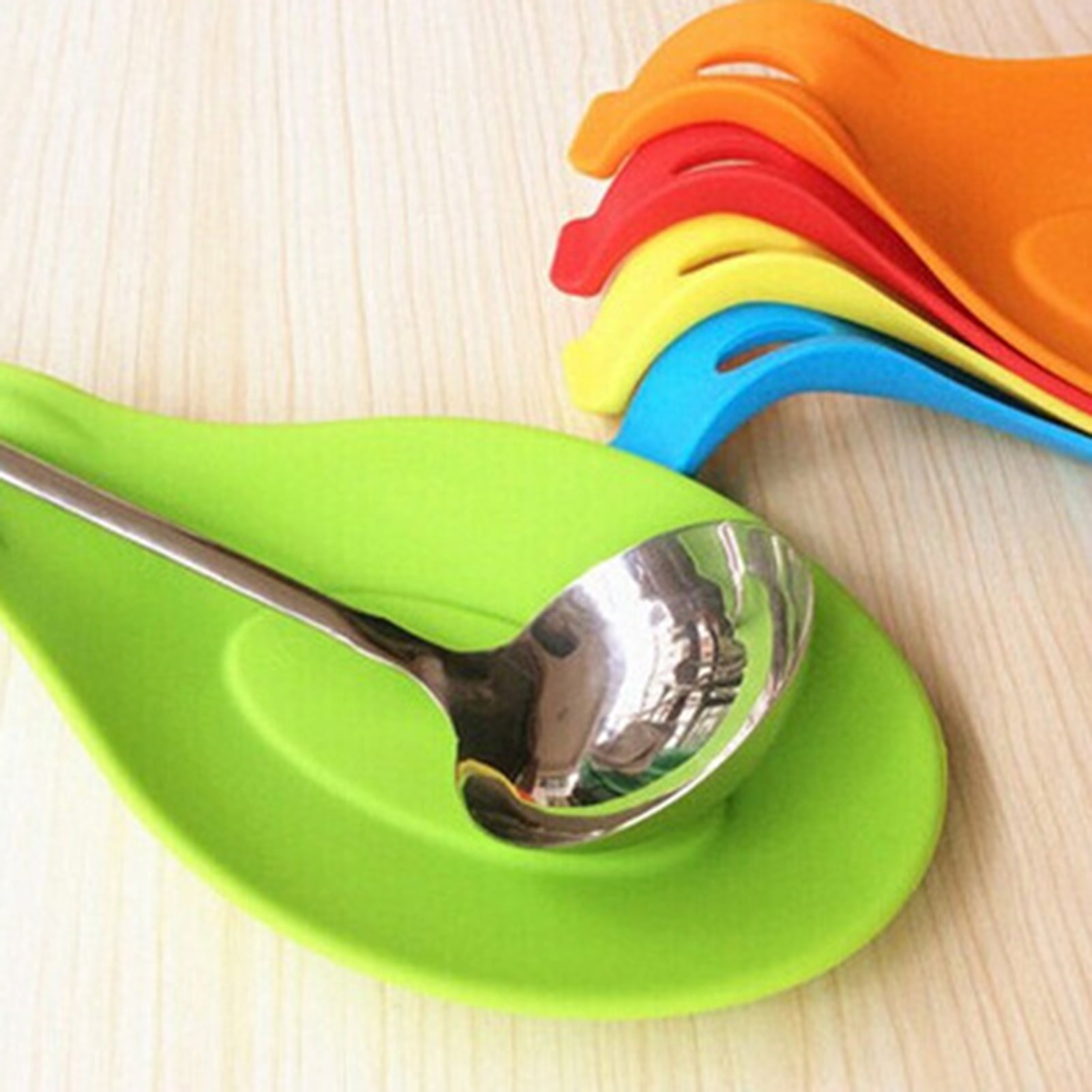1 Spoon Rest pic color Kitchen Utensil Holder Heat Dishwasher Safe 9.25 x 3.6 “