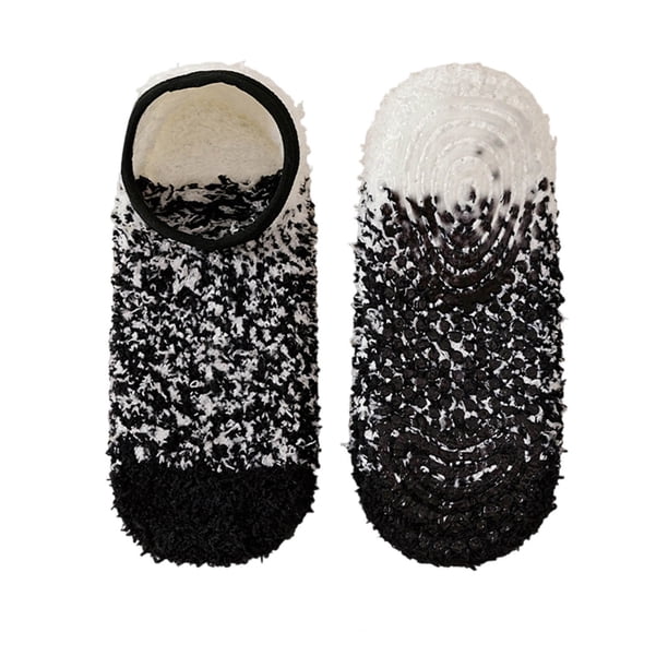 Calcetines de Lana de las Mujeres Navidad Tridimensional Hermoso Piso Calcetines, Espesado Calzado Cálido de Invierno