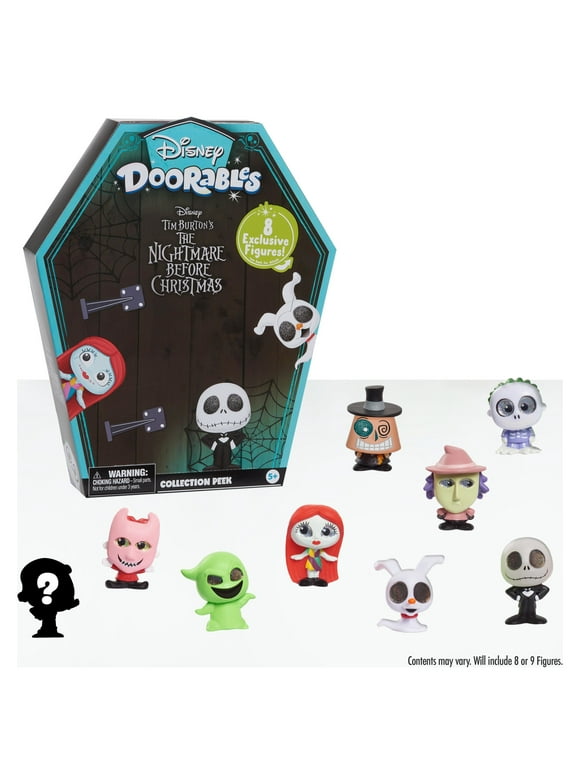 Disney Doorables Tim Burtons The Nightmare Before Christmas Collection Peek, Includes 8 Exclusive Mini Figures, Styles May Vary, Preschool Ages 5 up by Just Play