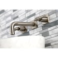 thumbnail image 3 of Kingston Brass KS6128ML Milano Double-Handle Wall Mount Bathroom Faucet, Brushed Nickel, 3 of 8