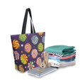 thumbnail image 2 of FORMRS Womens Canvas Tote Bag with Zipper Inner Pocket Shoulder Handbag, Galactic Candy, 2 of 7