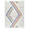 thumbnail image 2 of nuLOOM Angela High-Low Modern Diamond Tassel Area Rug, 7' 10" x 10', Beige, 2 of 2