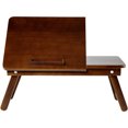 thumbnail image 2 of Wood Desk - Multi-Tasking Tray - Attractive Natural Wood - Light and Portable - Adjustable Angle Top - Perfect for Reading, Studying, Working in Your Bed, on the Couch or Floor, Medium, 2 of 8