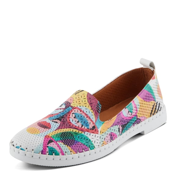 Spring Step Women's Carraway Shoes, White Multi, 5.5-6