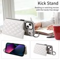 thumbnail image 3 of iPhone 13 Case ,Card Slots Leather Wrist Strap Phone Cover for iPhone 13, 3 of 5