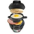 thumbnail image 2 of Hamilton Beach 25477 Top Press Kitchen Counter Breakfast Sandwich Maker, Black, 2 of 6