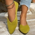 thumbnail image 5 of Mqqzkk Women's Loafer Flats Casual Knit Lightweight Dressy Shoes Elegant Pointed-Toe Comfortable Ballets Shoes, 5 of 7
