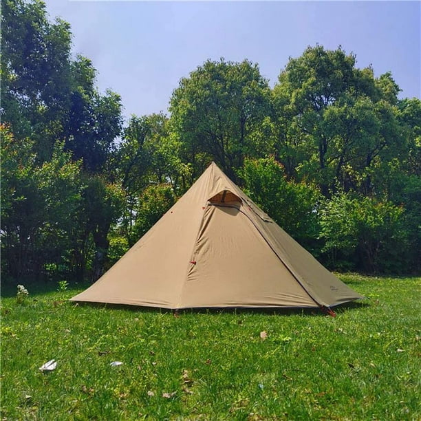 Tipi Hot Tent with Fire Retardant Stove Jack for Flue Pipes, 2~3 Person ...