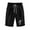 Black, variant on Summer Bermuda Shorts for Women 2023 Trendy Cotton Linen Knee Length Dandelion Shorts Casual Elastic Waist Long Shorts