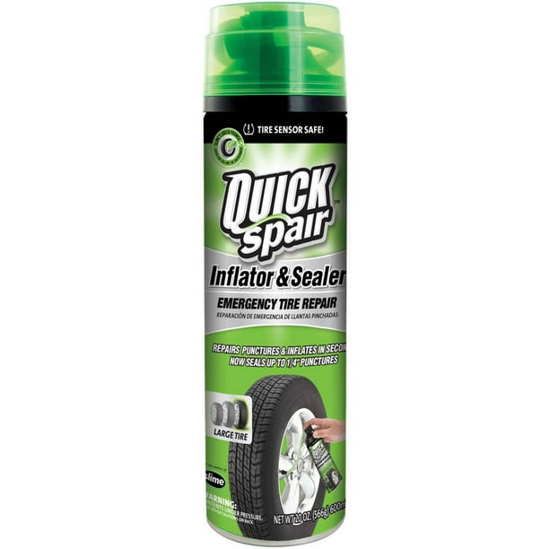 Quick Spair One Step Emergency Tire Repair Ki 20 Ounce 60190 Walmart Com Walmart Com