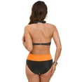 thumbnail image 5 of vigerkar Women's 2 Piece Bikini Sets Striped Swimsuit Bathing Suit Beachwear Orange, L, 5 of 9