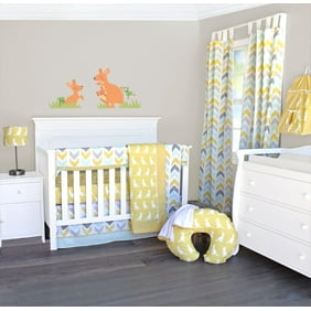The Peanut Shell Stella 4 Piece Crib Bedding Set Walmart Com