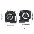 thumbnail image 5 of Laptop CPU GPU Cooling Fan Laptop Notebook Radiator Cooling Fan Graphics Card Heatsink Replacement for 16-R 12V MG75091V1-C180-S9A, 5 of 9