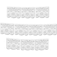 thumbnail image 1 of White Papel Picado Mexican Plastic Banner (1 Pack) - 1 x 10 Large Panels / 16 Feet Long - Great Decor for Wedding Streamers, Baptism Decorations, Showers and More by Ole Rico, 1 of 6