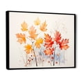 thumbnail image 2 of Designart "Golden Hues Autumn's Leaves in Yellow and Orange Splendor I" Floral Framed Wall Art - Traditional Yellow Tree Maple Entryway Framed Wall Art Print, 2 of 6