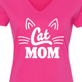 thumbnail image 4 of Inktastic Mothers Day Cat Mom Women's V-Neck T-Shirt, 4 of 5