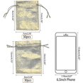 thumbnail image 2 of 60pcs Gold Organza Drawstring Gift Bags, 12x9cm &7x9cm for Jewelry Candy Wedding Party, 2 of 5
