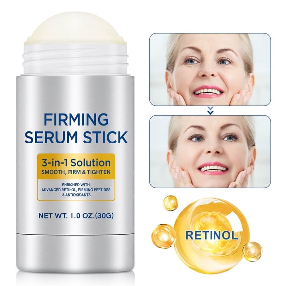 Advanced Retinol Firming Serum Stick, 3 in 1 Firming Stick for Reduces Wrinkles, Smooth & Tightens, 1 oz