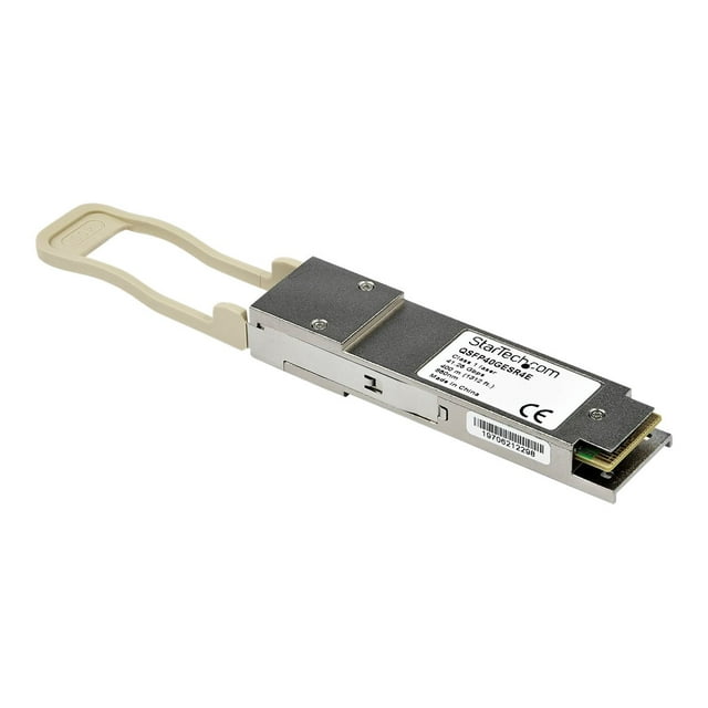 StarTech.com Dell EMC QSFP-40G-SR4 Compatible QSFP+ Module, 40GBASE-SR4, 40GbE Multimode Fiber MMF Optic Transceiver, 40GE Gigabit Ethernet QSFP+, MPO Connector, 150m, 850nm, DDM, 40Gbps - Lifetime Warranty (QSFP40GSR4ES) - QSFP+ transceiver module (equivalent to: Dell EMC QSFP-40G-SR4) - 40GbE - 40GBASE-SR4 - MPO multi-mode - up to 492 ft - 850 nm
