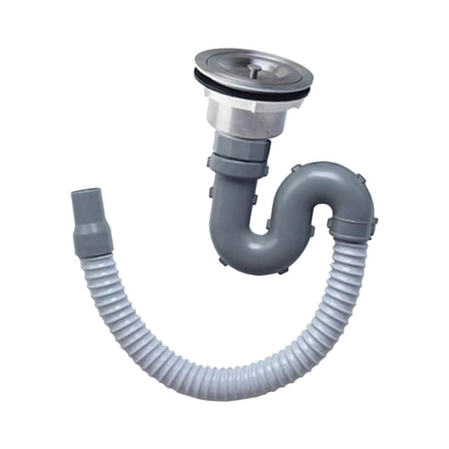Conjunto de drenaje para fregadero de cocina, desodorante resistente, fácil de instalar, manguera de drenaje, tubo de alcantarillado para lavabos de Estilo A