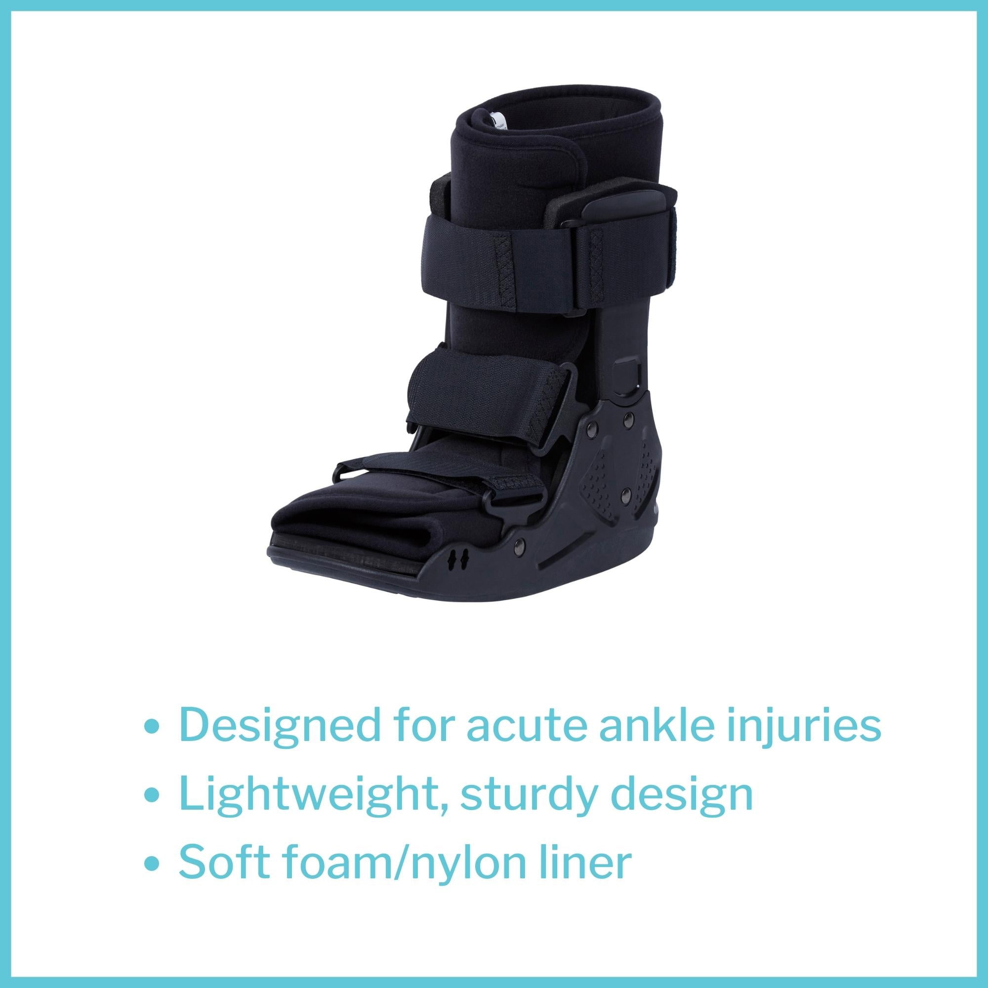 McKesson Walking Boot for Ankle Sprain or Leg Injury - Left or Right Foot, Size XS, 1 Ct