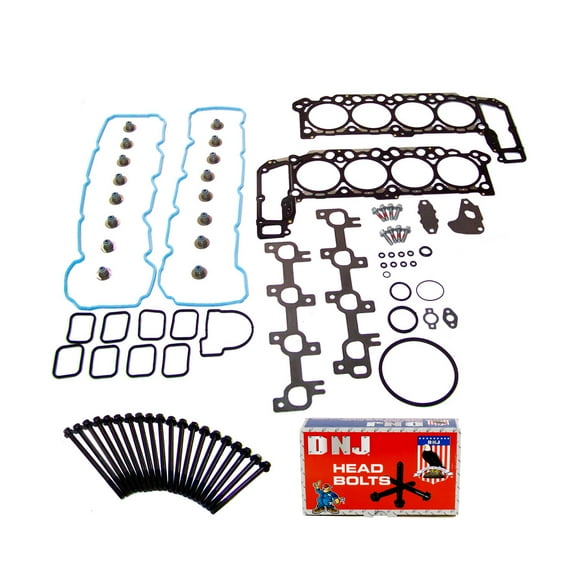 DNJ HGB1101 Cylinder Head Gasket Set Fits Cars & Trucks 04-07 Chrysler Dodge Jeep 4.7L SOHC 16V
