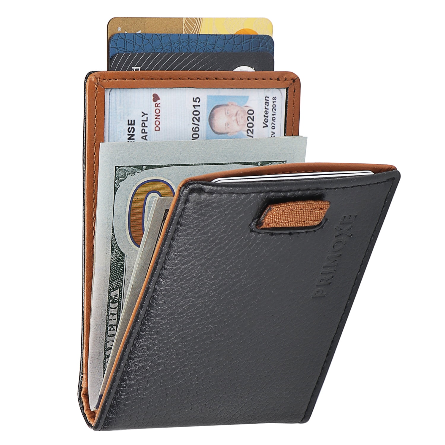 2018 Leather Credit Card Holder Money cash Wallet Clip RFID Blocking Purse  IT 