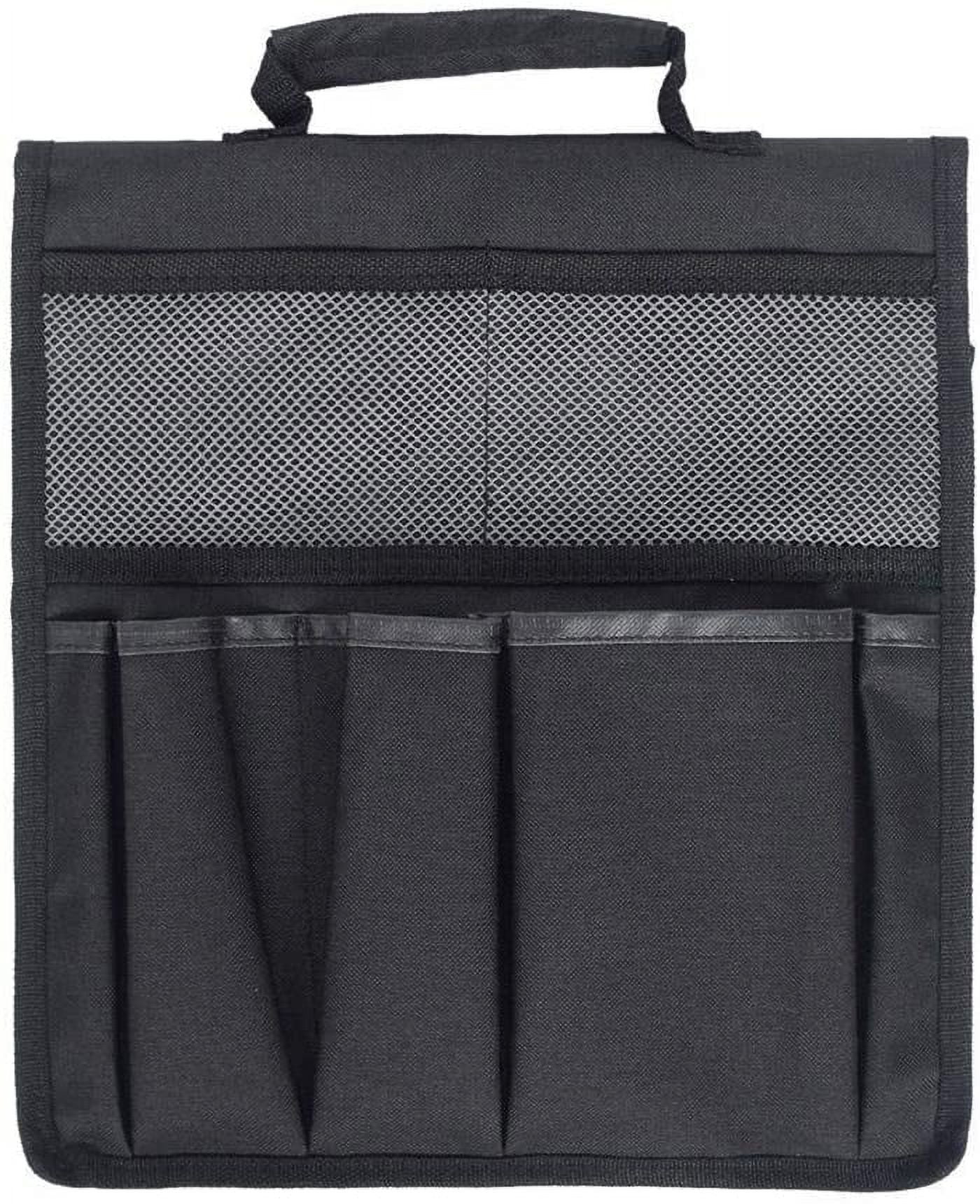 LNKOO Garden Kneeler Tool Bag Stool Pouch Seat Storage Tote Hanging Organizer, 600D Waterproof Portable for Outdoor Gardening, 12” x 13“Cart Storage Pouch Toolkit (Black, NOT Include Kneeler)